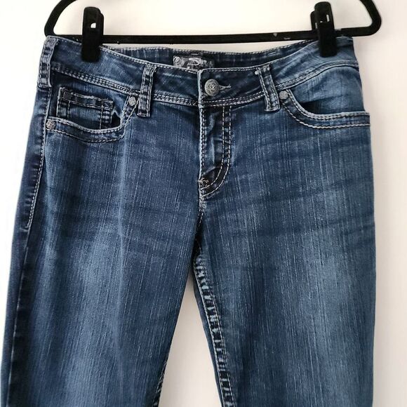 Silver Suki Surplus bootcut dark wash jeans womens size 32 30L - Picture 2 of 9